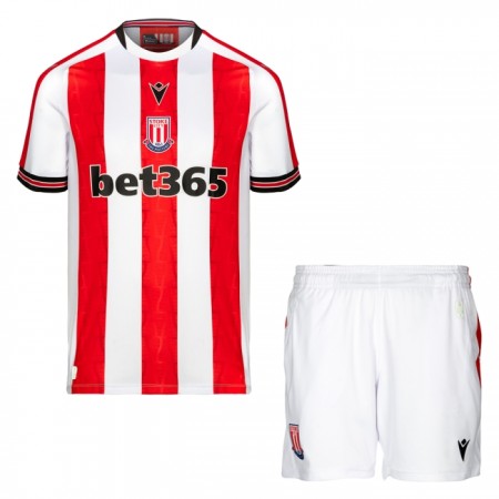 Virallinen pelipaita Stoke City Koti 2024-25 Lyhythihainen - Lasten ( + Lyhyet housut ) Virallinen pelipaita Stoke City Koti 2024-25 Lyhythihainen - Lasten ( + Lyhyet housut )